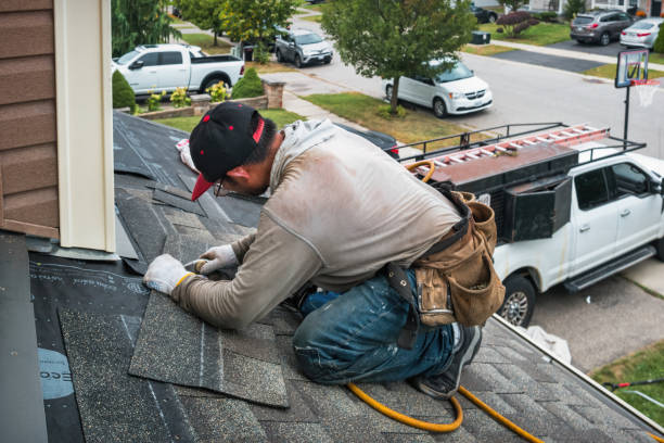 Professional Flat Roof Repair technician working in Pineville, SC